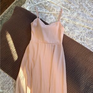 Mumu Light Pink Bridesmaid Dress